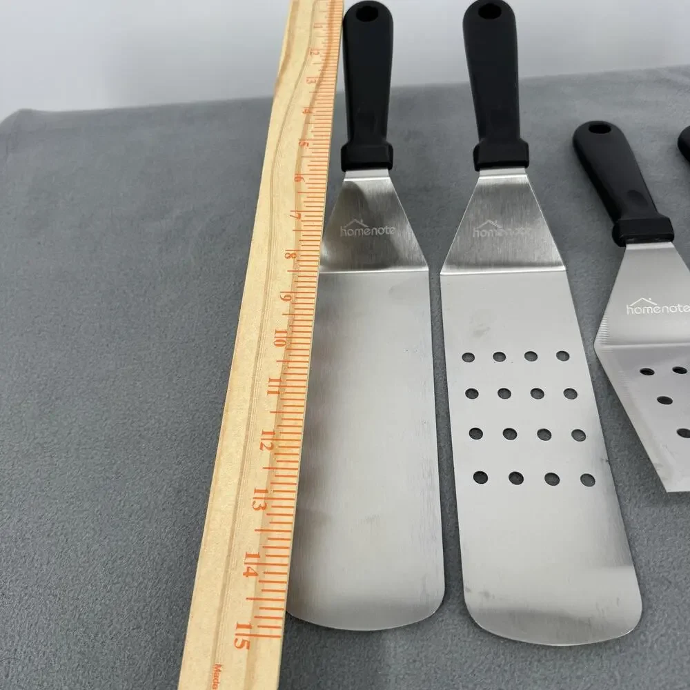 Homenote Griddle Spatula Set 4 Piece Stainless Steel Blackstone‎ BBQ Tools